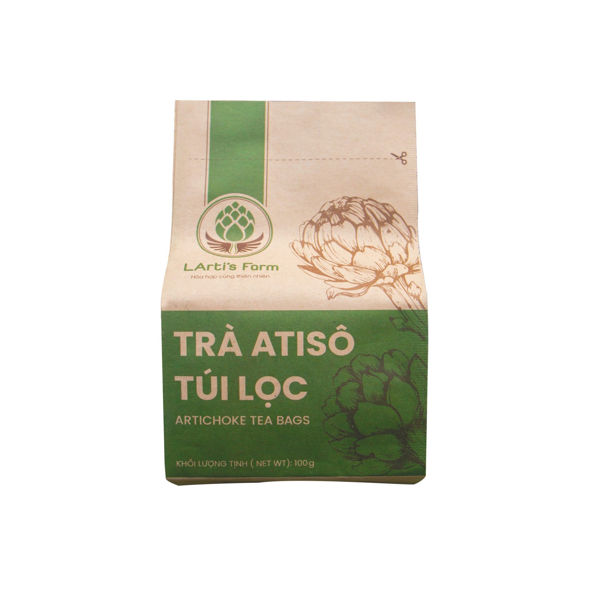 Trà Atisô Hữu Cơ gói 100g (40 túi)